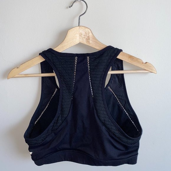 Black Fabletics Sports Bra With Mesh Detailing - Picture 3 of 3